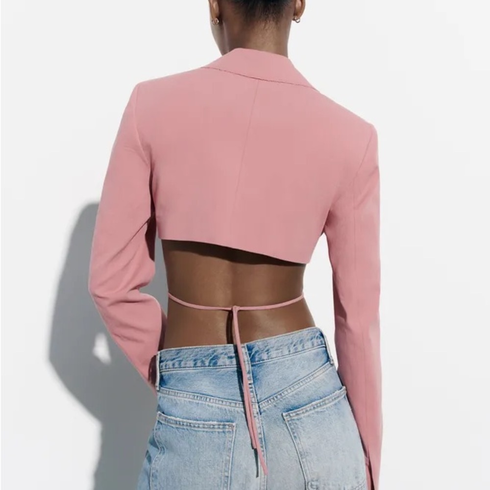 Zara cropped balconette blazer - Picture 3 of 6